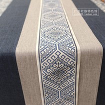 Guangxi Zhuang Business Gift Grand Jintou Ethnic Wind Table mat Minjuku Tea Flag Office Table Flag Decoration Material