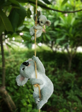 呆萌室内考拉摆件树脂材质