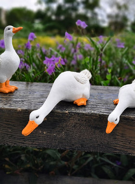 小鸭子摆件树脂田园风情鱼池鱼缸