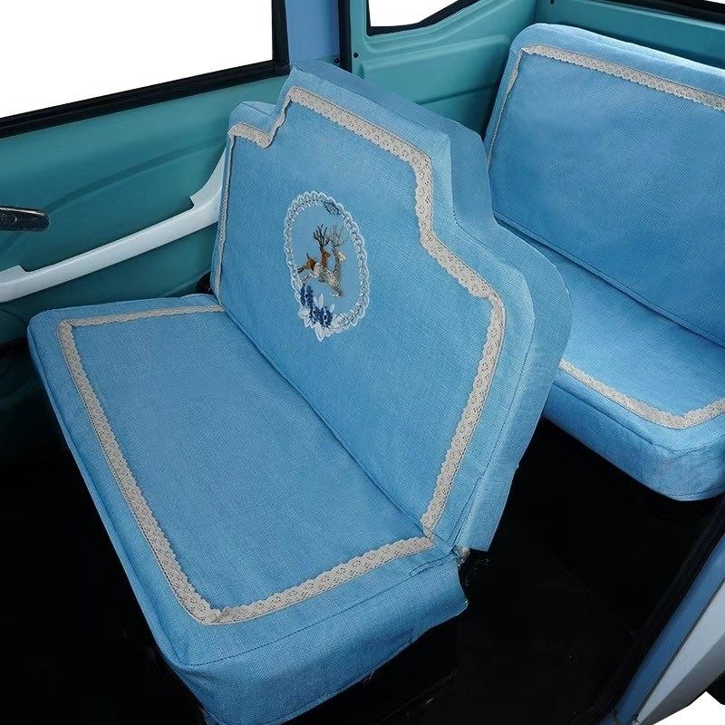 盛昊G2 G3 A7 A9 C3三轮车四轮车座套全包通用加厚海宝金彭坐垫套 - 图1