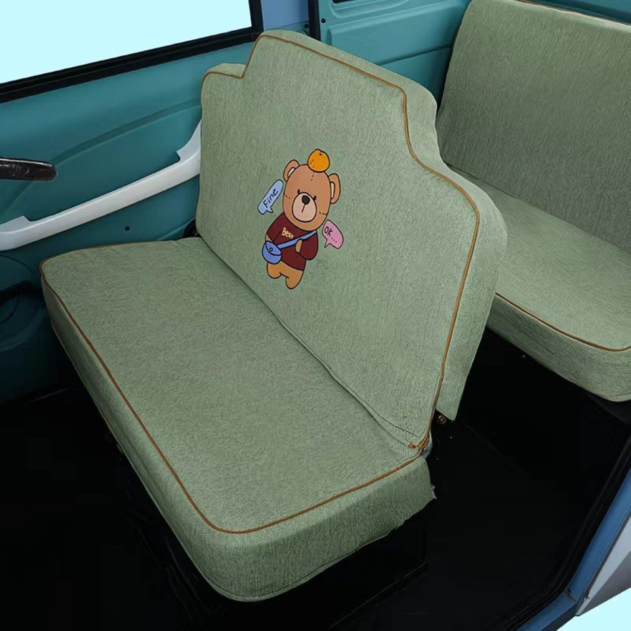 盛昊G2 G3 A7 A9 C3三轮车四轮车座套全包通用加厚海宝金彭坐垫套 - 图0