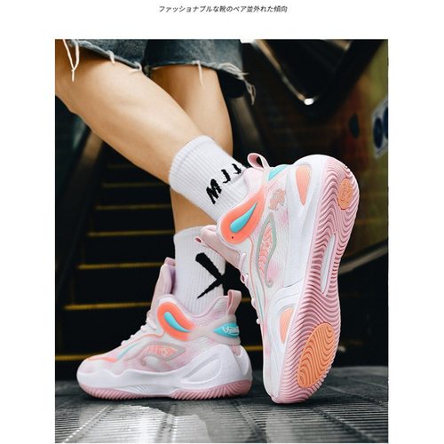 一双发货夏季篮球鞋男网布战靴透气防滑中学生球鞋水泥地运动鞋女 - 图2