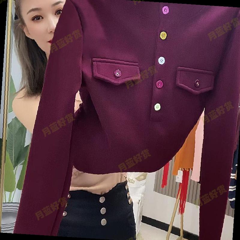 德绒高级感立领长袖T恤女秋季新款大码显瘦内搭打底衫妈妈装上衣 - 图0