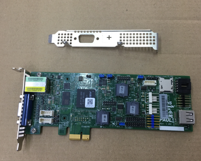 永擎PAUL卡 ASPEED AST2500 PCIe IPMI card VGA ASROCKRACK现货 - 图0