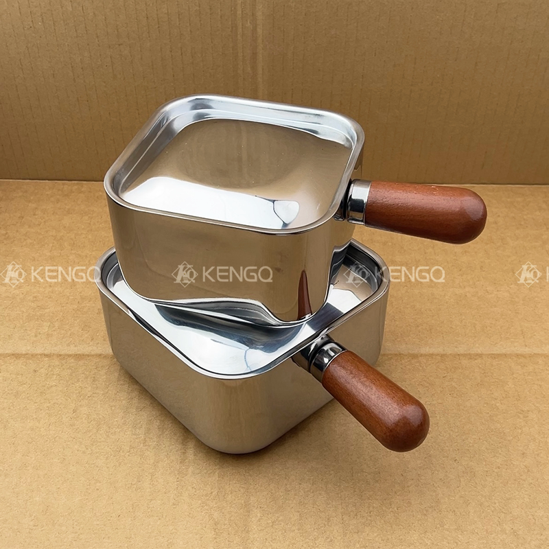 316不锈钢泡面碗方形盒子带手柄早餐碗学生宿舍一人食小锅吃饭碗