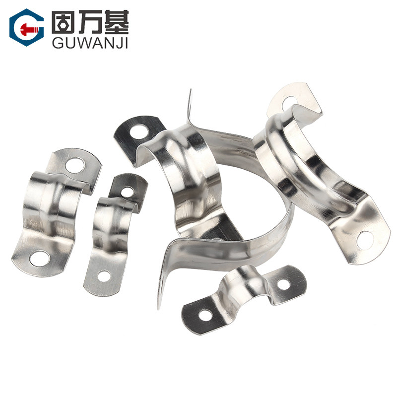 304不锈钢U型管卡骑马管箍支架管扣喉箍水管夹卡扣U形卡箍抱箍_虎窝淘