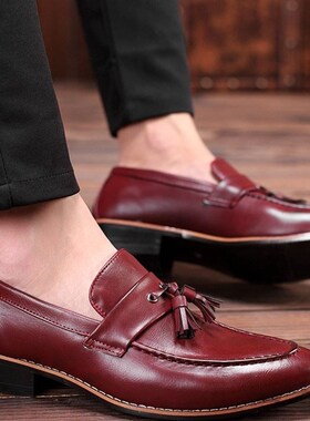 man retro business shoes men's casual pu shoes 男皮鞋