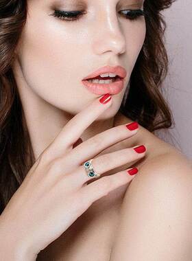 复古镀白金色活口猫头鹰戒指指环