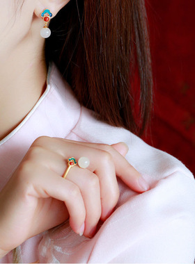 古法金镶珐琅简约时尚复古中国风