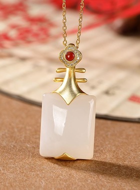 复古个性琵琶气质小众设计时尚百搭吊坠项链女 送婆婆妈妈 体面