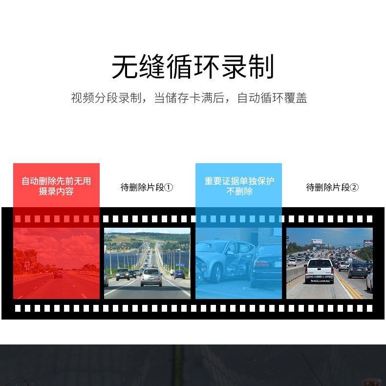 行车记录仪360全景双录前后镜头高清夜视停车监控倒车影像一体机 - 图1