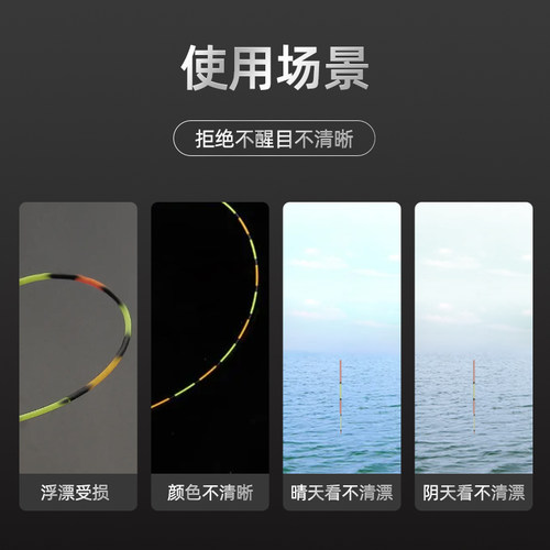 川泽浮漂漆放大荧光漂尾漆超亮醒目防水鱼漂油漆专用修补漂尾油漆 - 图1