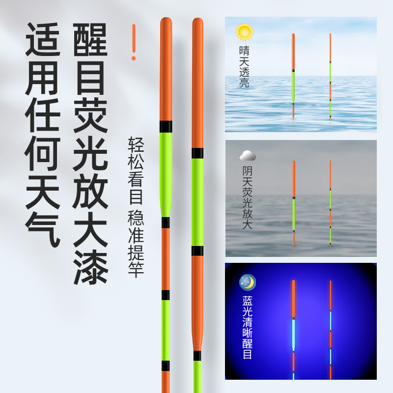 川泽芦苇浮漂加粗超醒目鱼漂高灵敏轻口鲫鱼漂抗走水正品芦苇鱼漂 - 图2