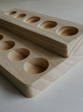 收纳精油展示架摆放台 2层精油瓶分装整理木架现货木盒厂