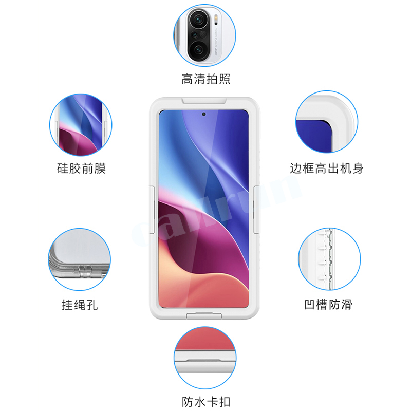 CallRun适用于红米K40手机壳防水K30S三防尘全包密封外卖套K20pro - 图2