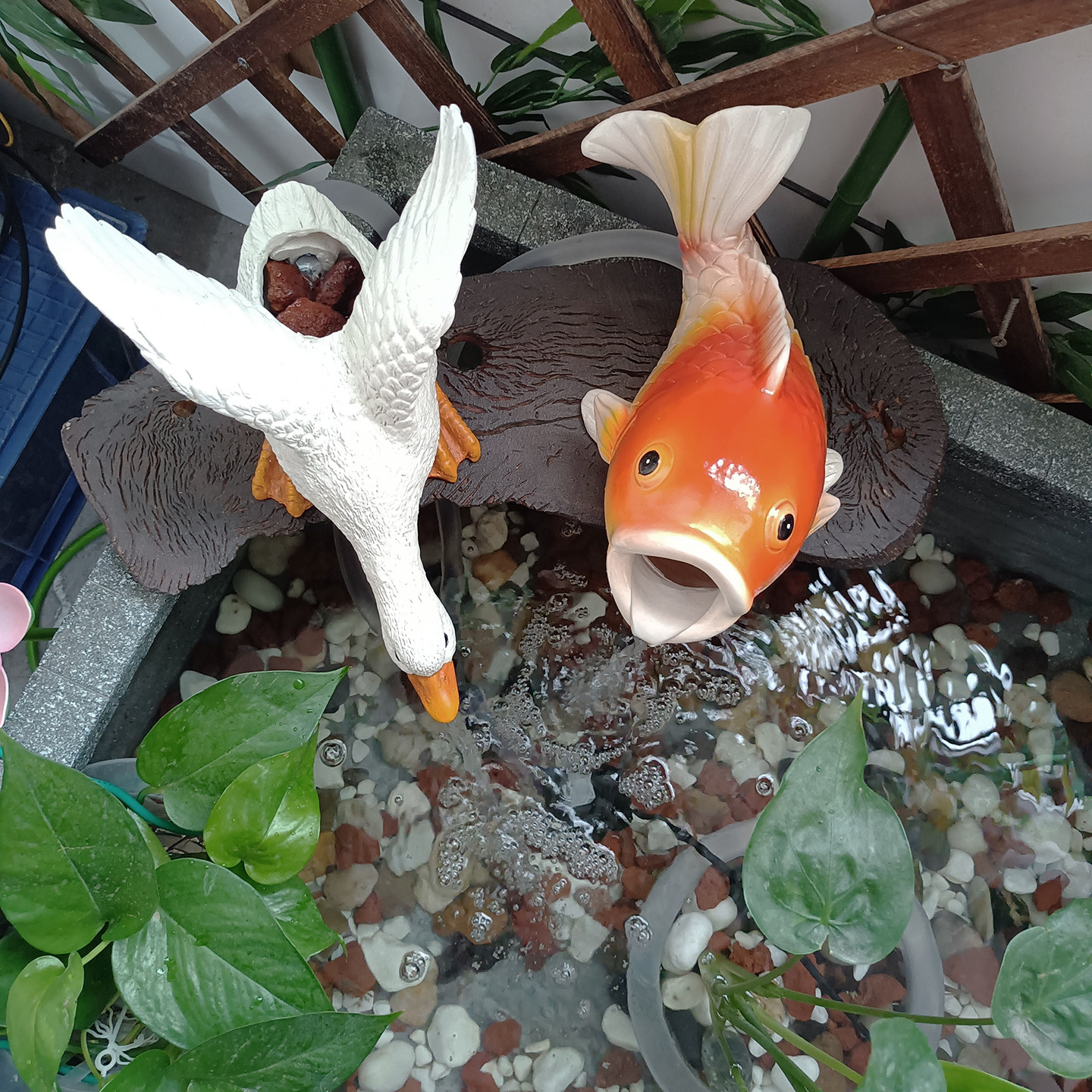 生态缸古法养鱼循环水出水口过滤水循环增氧流水摆件流水鱼流水鸭,淘宝优惠券,粉丝福利购,淘宝优惠卷