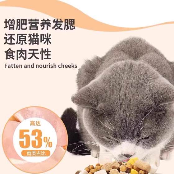 10kg weight gain pack of 5kg stray freeze-dried cat food