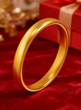 车胎手镯金包银闭口潮酷ins风女