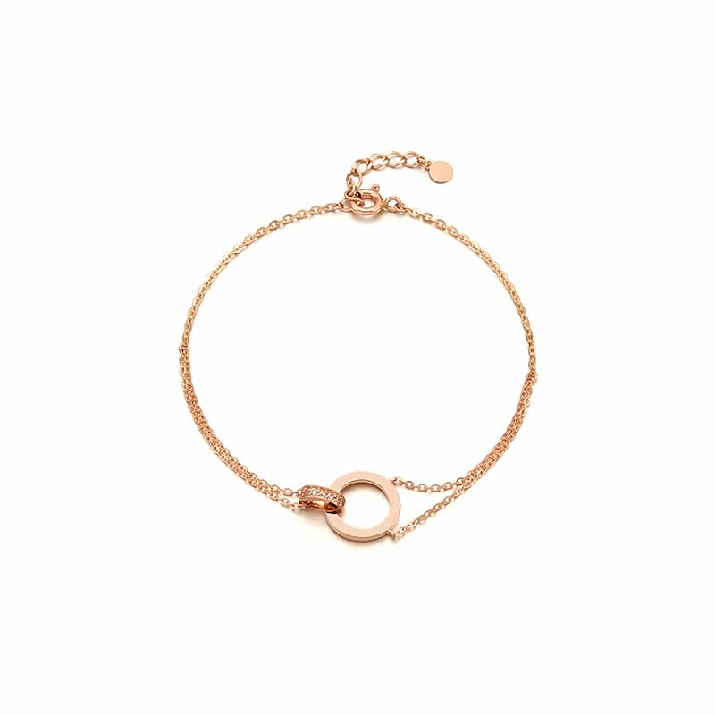 lloyd官方正品14k金锆石镶嵌手链 UnitedSupply海外手链