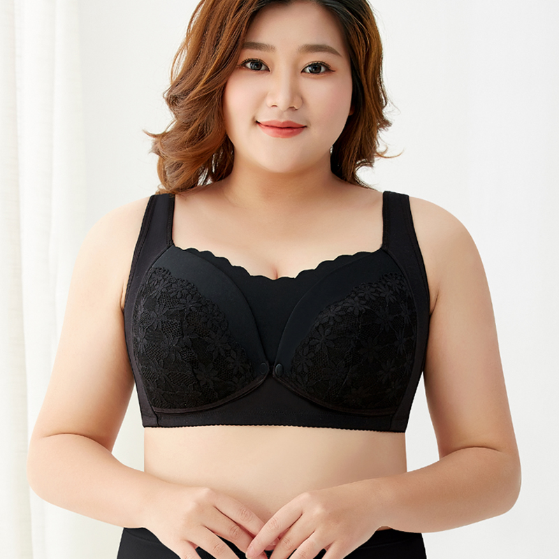 歌妮朵旗舰店大码哺乳文胸大罩杯大胸春秋薄款聚拢防下垂孕妇内衣产后喂奶胸罩1