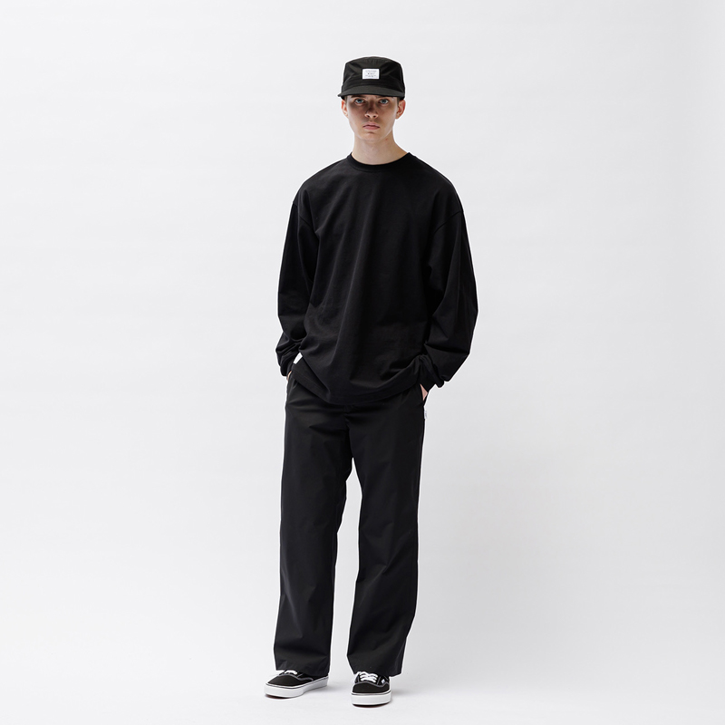 现货WTAPS LEZ / STRT / TROUSERS / POLY. TWILL直筒休闲裤 24SS - 图0