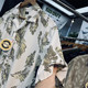 Outdoor mountain retro casual UPF50+ moisture-absorbing and sweating quick-drying breathable loose men's Cuban collar short-sleeved shirt