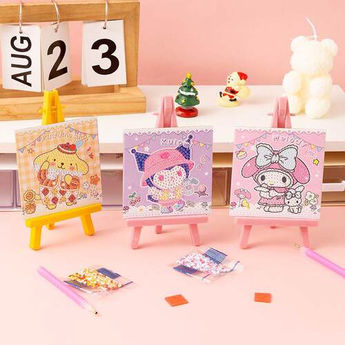 儿童钻石画幼儿园架子贴画diy卡通手工点钻画小学生活动奖励礼物 - 图2