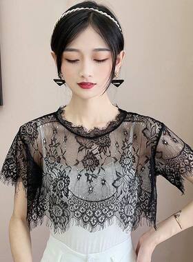 夏季蕾丝罩衫新中式无袖