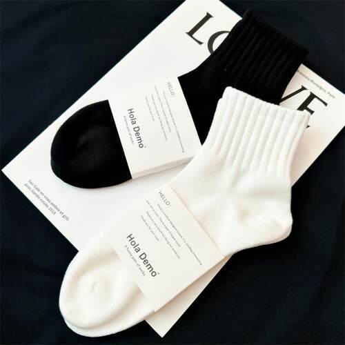 白色袜子男士短袜纯棉夏季薄款女袜男生运动袜防臭吸汗黑色短筒袜 - 图1