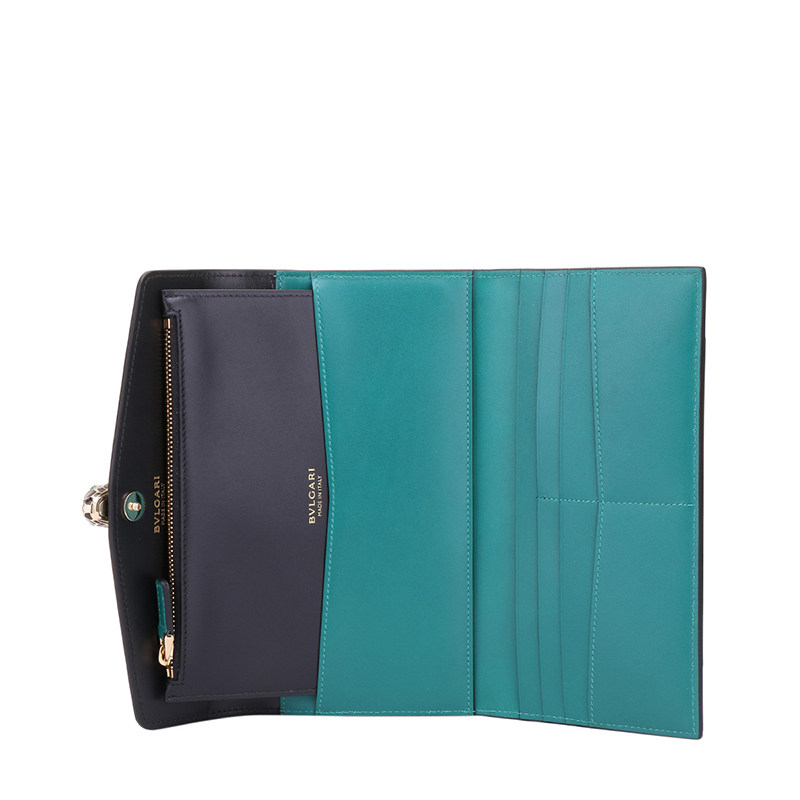 预售30天bvlgari黑色小牛皮 怀轩钱包
