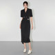 ກະໂປງ! Monet's prosperous temperament slim waist suit skirt women's long noble dress SHBZU651