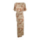 ການອອກແບບແຟຊັ່ນລະດູຮ້ອນ elegant light luxury floral pattern dress short sleeve HBZXW920258