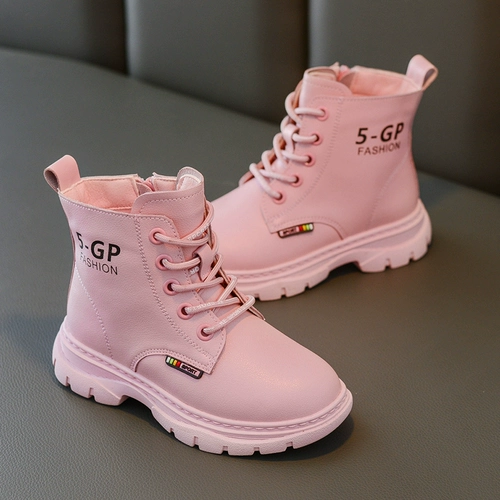 Martens, демисезонные детские ботинки, флисовые короткие сапоги, коллекция 2022