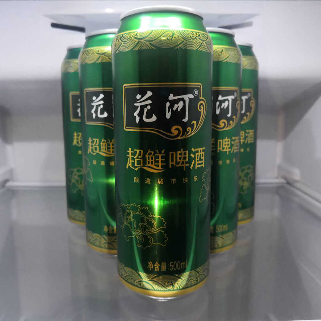 东北牡丹江花河啤酒超鲜500ml*9听易拉罐整箱 原产地发货 新日期