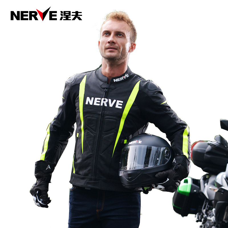 NERVE涅夫摩托车骑行服皮衣男赛车重机车服四季夏季保暖NFP17006 - 图2