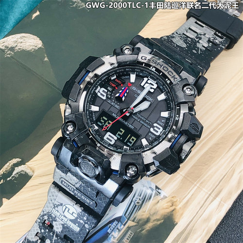 卡西欧大泥王二代 GSHOCK三代蓝牙光能电波手表男 GWG-2000 B1000 - 图2