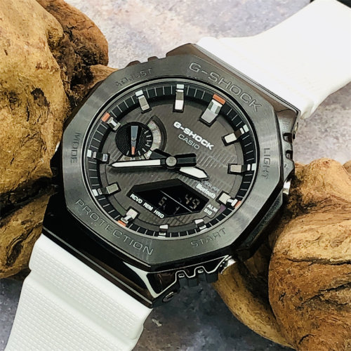 卡西欧50周年 GSHOCK农家橡树金属壳学生手表女GM-S2110 GBM-2100 - 图0