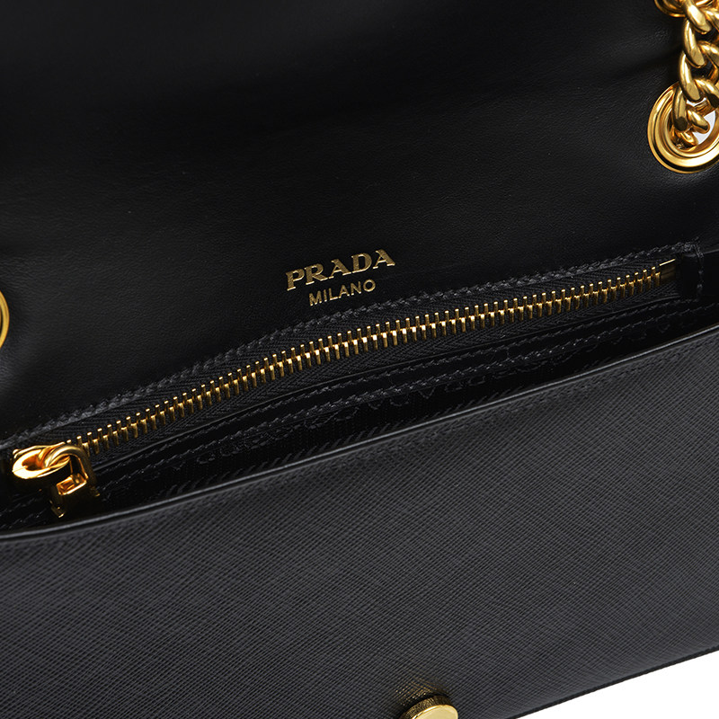 prada /普拉达新款十字纹链条包 KeanGlobal海外女士包袋