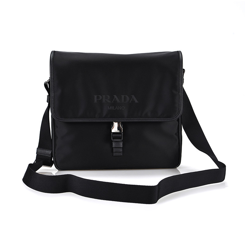 prada /普拉达男士黑色单肩单肩包 KeanGlobal海外男士包袋