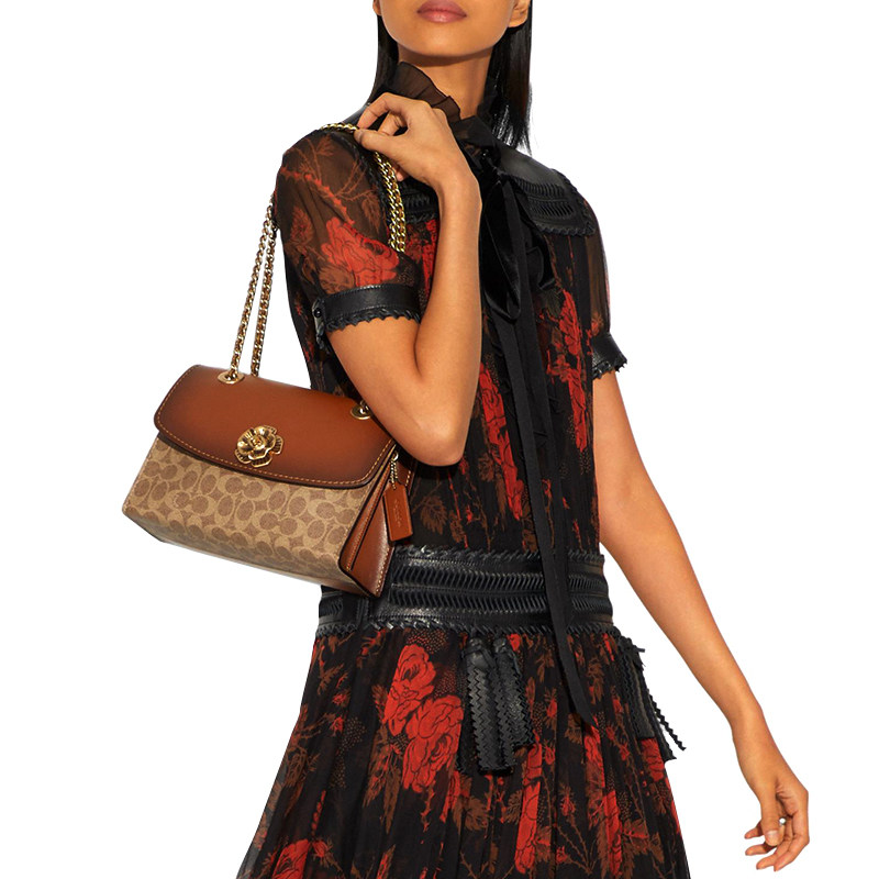 coach /蔻驰parker牛皮单肩斜挎包 KeanGlobal海外女士包袋