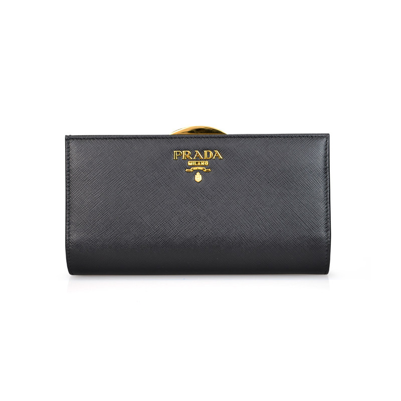 prada /普拉达女士新款十字纹钱包 KeanGlobal海外钱包