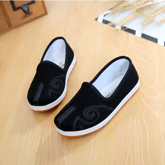 Children's kung fu shoes stage performance shoes soft sole breathable casual small round mouth cloth shoes boys tendon sole dance shoes
