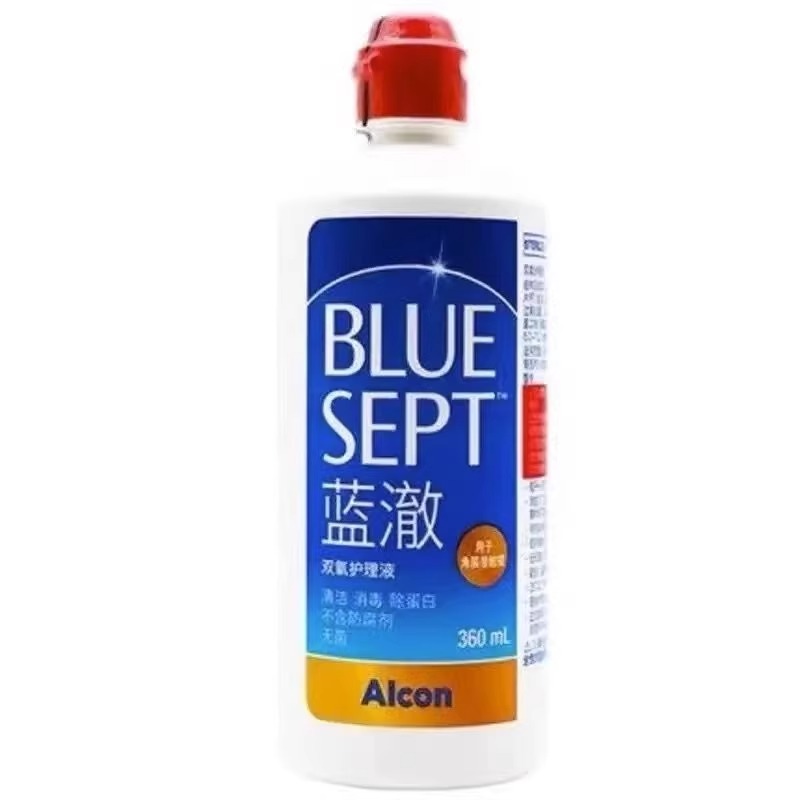 爱尔康蓝澈双氧水护理液360ml角膜塑形RGP硬性隐形镜OK镜护理液