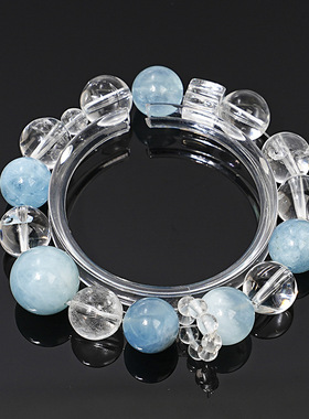 满院东风高货天然海蓝宝水晶手链