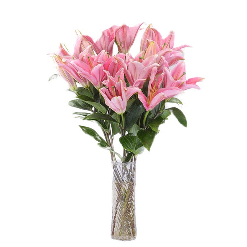 云南香水百合水养鲜花花束直云南昆明基地速递同城客厅摆件礼物 - 图3