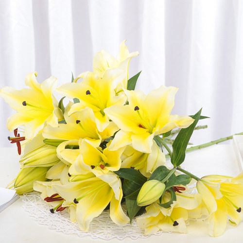 云南香水百合水养鲜花花束直云南昆明基地速递同城客厅摆件礼物 - 图1