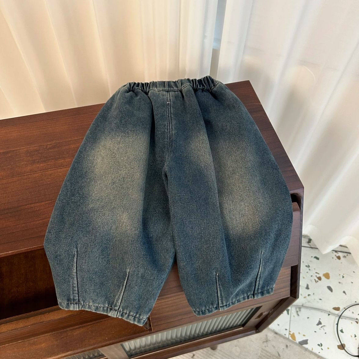 冬天2025儿童裤子宽松加绒牛仔裤洋气新款韩版男童宝宝一体绒长裤,淘宝优惠券,粉丝福利购,淘宝优惠卷