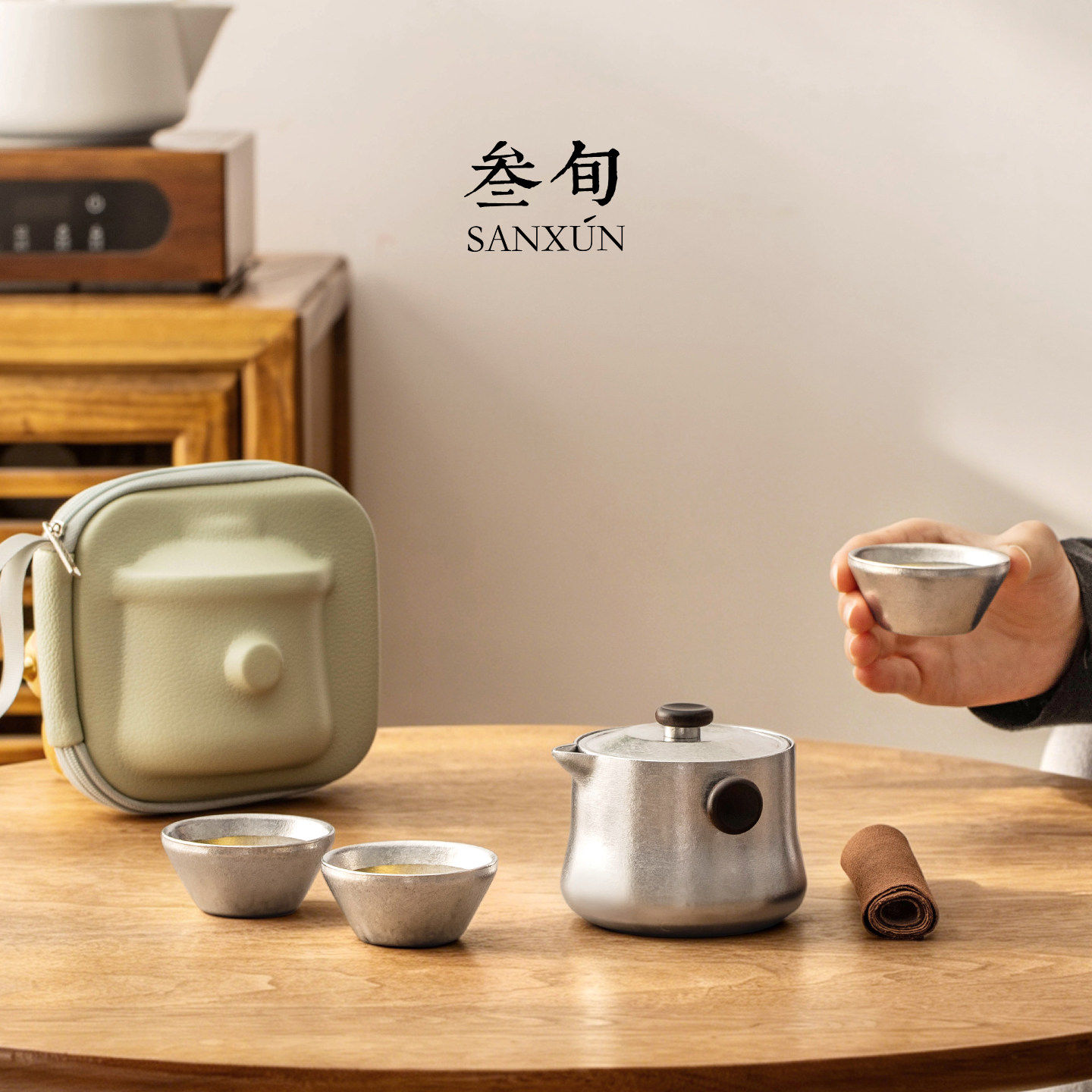 Thirty-year-old Xingyao pure titanium quick cup for one person to drink alone outdoor car portable travel tea set 2026 new style