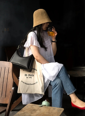 夏日棉麻渔夫帽女薄款透气遮阳