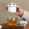 Panda Travel Tea Set One Pot Three Cups Quick Cup